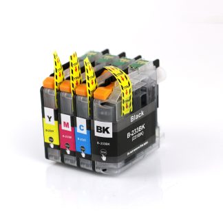 Brother LC233 Ink Cartridge Set (BK+C+M+Y) - Professional Recommended