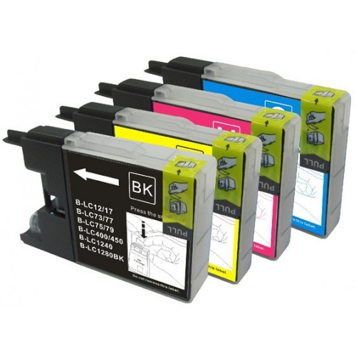 Brother LC73 Ink Cartridge Set (BK+C+M+Y) - Professional Recommended